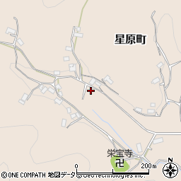京都府綾部市星原町岼崎周辺の地図