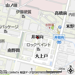 愛知県犬山市羽黒新田井堀向周辺の地図