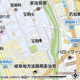 〒507-0054 岐阜県多治見市宝町の地図