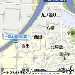 愛知県一宮市木曽川町門間西出2984-6周辺の地図