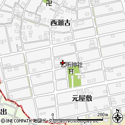 愛知県江南市松竹町八幡周辺の地図