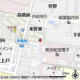 愛知県犬山市羽黒新田阿弥陀池廻り33周辺の地図