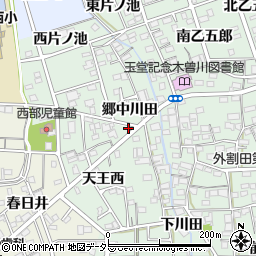 愛知県一宮市木曽川町外割田郷中川田25周辺の地図
