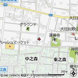 愛知県一宮市浅井町大日比野南流62周辺の地図