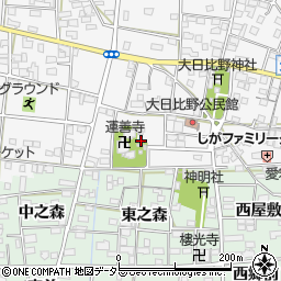 愛知県一宮市浅井町大日比野南流1841周辺の地図