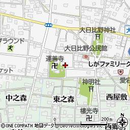 愛知県一宮市浅井町大日比野南流1842周辺の地図