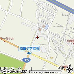 岐阜県大垣市上石津町牧田2143周辺の地図