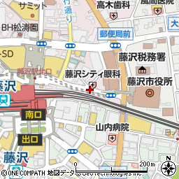 藤沢シティ眼科周辺の地図