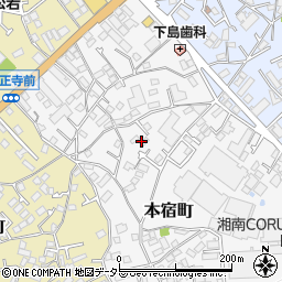 神奈川県茅ヶ崎市本宿町周辺の地図