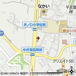 ファミリーマートサンズ中井井ノ口店周辺の地図