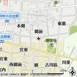 愛知県一宮市浅井町小日比野郷前23周辺の地図