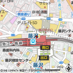 湘南ゼミナール　個別指導コースルミネ藤沢教室周辺の地図