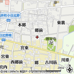 愛知県一宮市浅井町小日比野郷前25周辺の地図