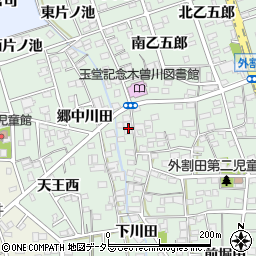 愛知県一宮市木曽川町外割田西郷中66周辺の地図