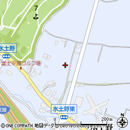 静岡県御殿場市水土野周辺の地図