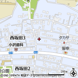 千葉県君津市西坂田3丁目周辺の地図