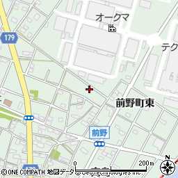 愛知県江南市前野町東周辺の地図