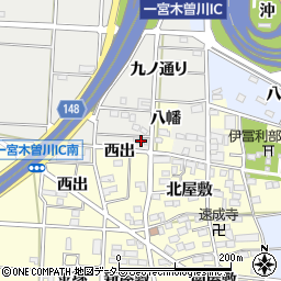 愛知県一宮市木曽川町黒田九ノ通り366周辺の地図