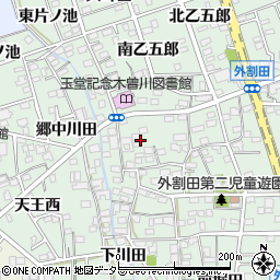 愛知県一宮市木曽川町外割田西郷中64周辺の地図