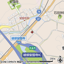 京都府綾部市安国寺町周辺の地図