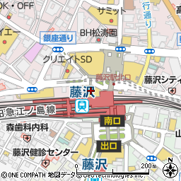 ルミネ藤沢店周辺の地図