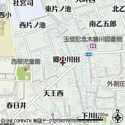 愛知県一宮市木曽川町外割田郷中川田84周辺の地図