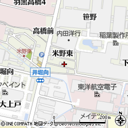 愛知県犬山市羽黒新田阿弥陀池廻り35周辺の地図