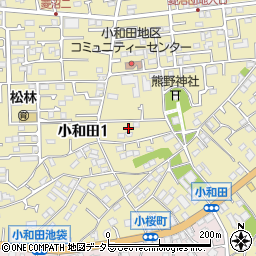 神奈川県茅ヶ崎市小和田周辺の地図