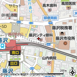 藤沢駅北口パーキング周辺の地図
