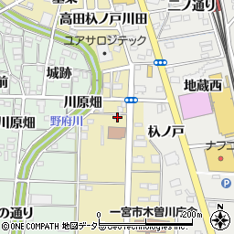愛知県一宮市木曽川町内割田二の通り28-1周辺の地図