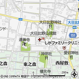 愛知県一宮市浅井町大日比野南流1865周辺の地図