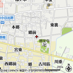 愛知県一宮市浅井町小日比野郷前12-2周辺の地図