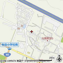 岐阜県大垣市上石津町牧田2993周辺の地図