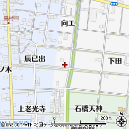 愛知県一宮市浅井町大日比野向エ50周辺の地図