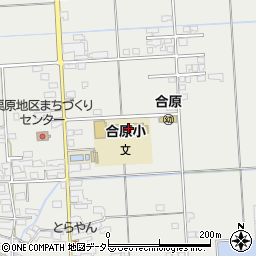 垂井町立合原小学校周辺の地図