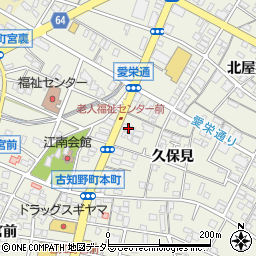 いちい信用金庫江南支店周辺の地図