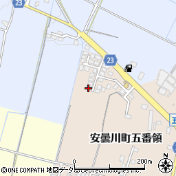 滋賀県高島市安曇川町五番領189-6周辺の地図
