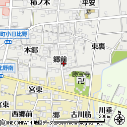 愛知県一宮市浅井町小日比野郷前12周辺の地図