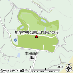 加茂中央公園ふれあいの丘周辺の地図