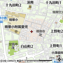 岐阜県多治見市精華町周辺の地図