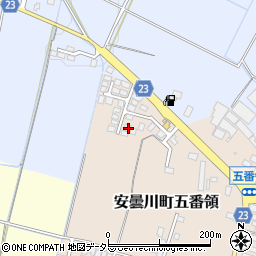 滋賀県高島市安曇川町五番領189-10周辺の地図