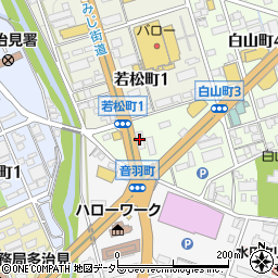 岐阜信用金庫多治見支店周辺の地図