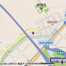 京都府綾部市安国寺町（前田）周辺の地図