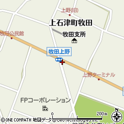 牧田上野周辺の地図