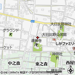 愛知県一宮市浅井町大日比野南流47周辺の地図