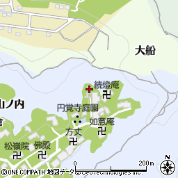 舎利殿周辺の地図
