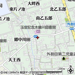 愛知県一宮市木曽川町外割田西郷中32周辺の地図