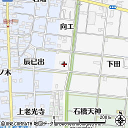 愛知県一宮市浅井町大日比野向エ50-3周辺の地図