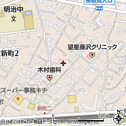 神奈川県藤沢市辻堂新町周辺の地図