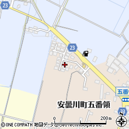 滋賀県高島市安曇川町五番領189周辺の地図